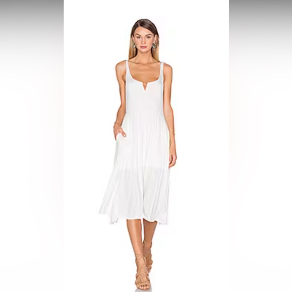 House of Harlow cream midi dress